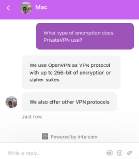 PrivateVPN’s live chat is not available 24/7.