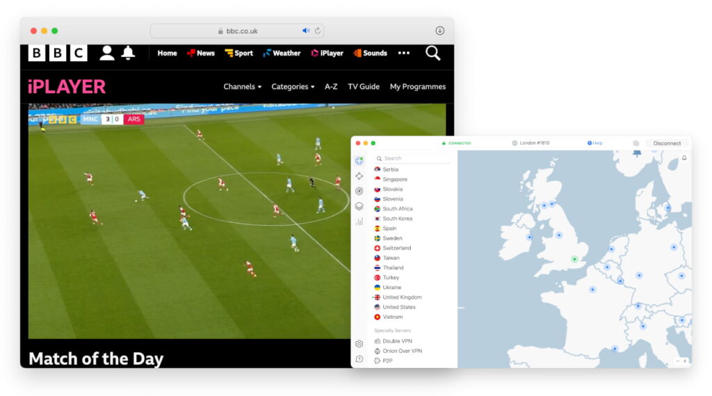 NordVPN is one of the most reliable VPNs for streaming BBC iPlayer.