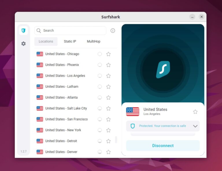 Surfshark has a fully-featured Linux GUI.